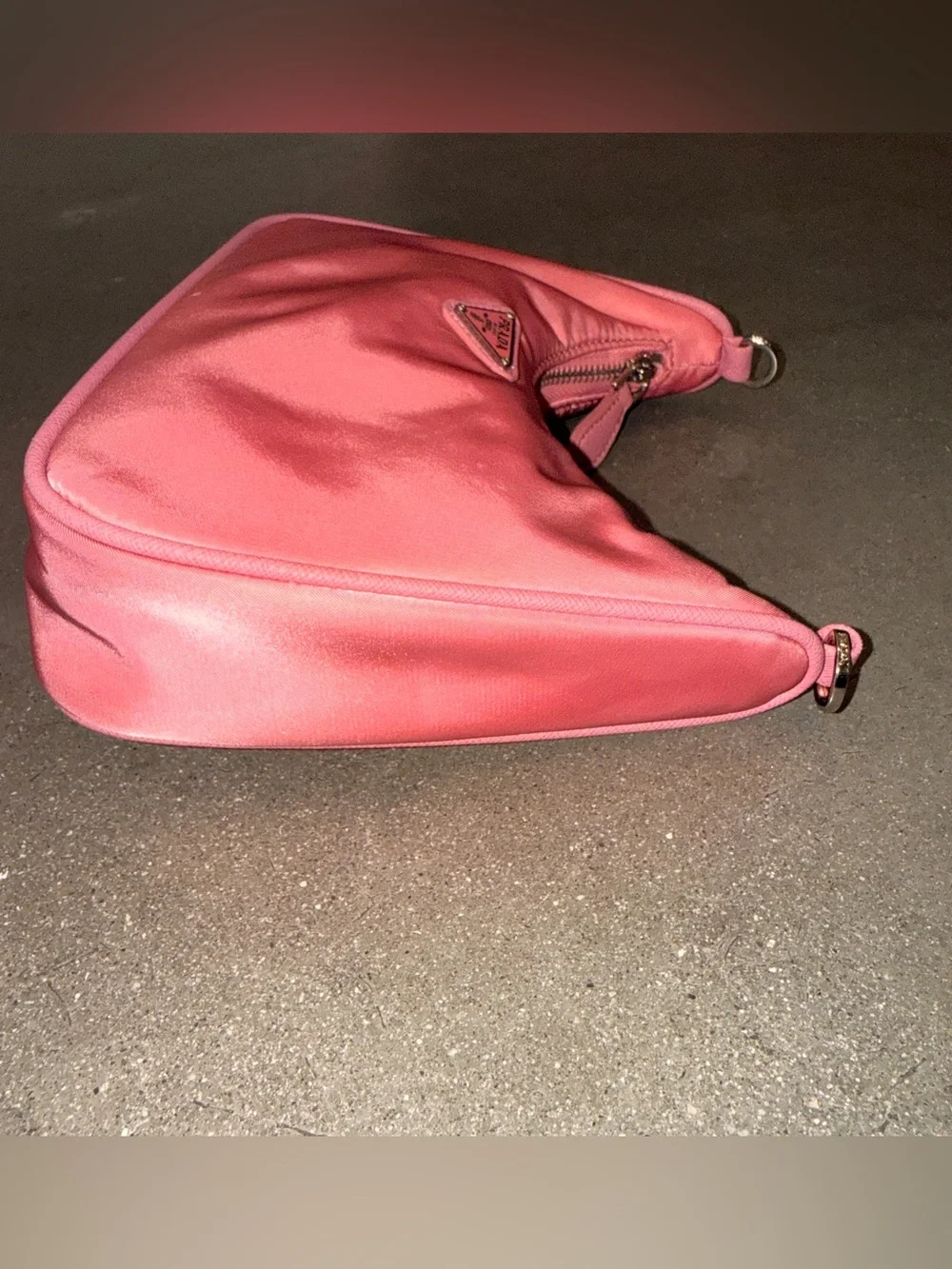Prada 2005 Re-Edition Pink Nylon Bag no mini pouch